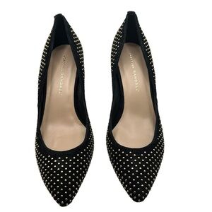 Loeffler Randall Studded Black Suede Tasmin Pump 7.5
